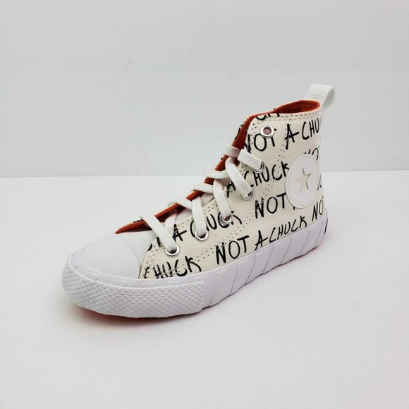 Converse Untilted Hi "Not a Chuck". Brand New. Big Kids Size: 1y - 3y. - Picture 3 of 10